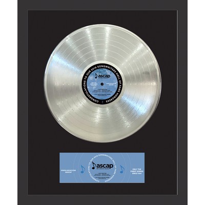 Platinum Framed 12" Record - Black Backer + Insert - 16 x 20
