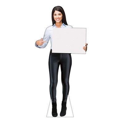 Directional Assistant Cardboard Cutout Stand Up| Standee Picture Poster Photo Print 5' Tall