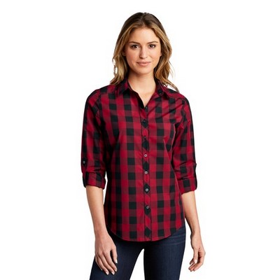 Port Authority® Women's Everyday Plaid Shirt.