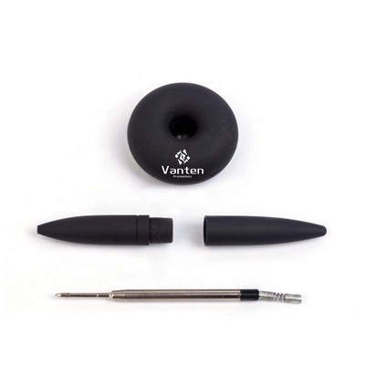 Desktop Ballpoint Pen w/Round Base