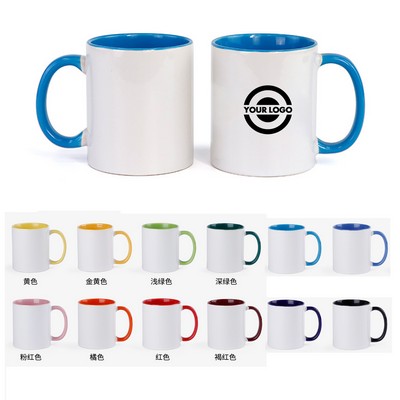 12 Oz. Ceramic Coffee Mugs with Handle