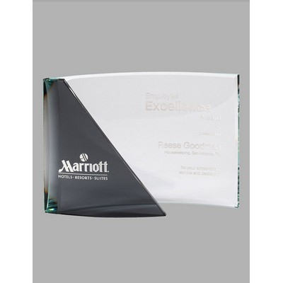 Roundabout Crystal Award w/Smoked Gray Accent