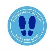 36" Diam. Full Color Repositionable Circle Floor Decal