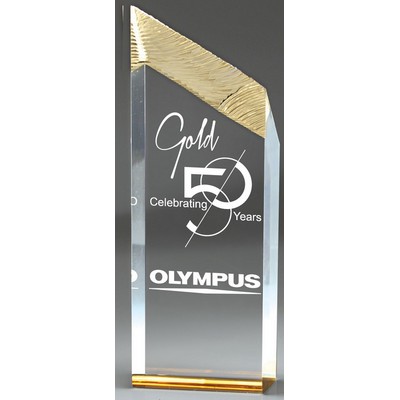 Glacier Tower Award, Gold, 10"H