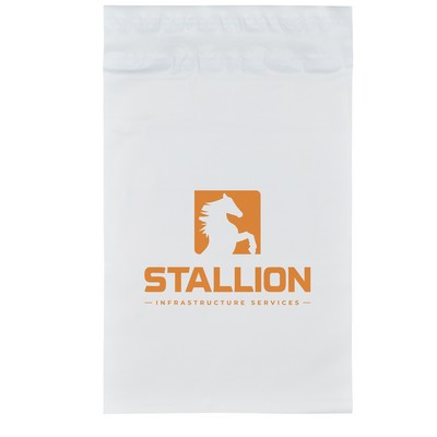 White Poly Mailer - 100% Recycled Content (9" x 12")