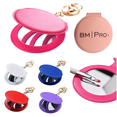 Small Round Mirror Makeup Pendant
