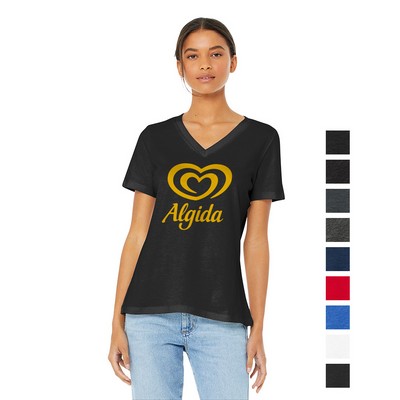BELLA+CANVAS® Women's Relaxed Jersey Short Sleeve V-Neck Tee