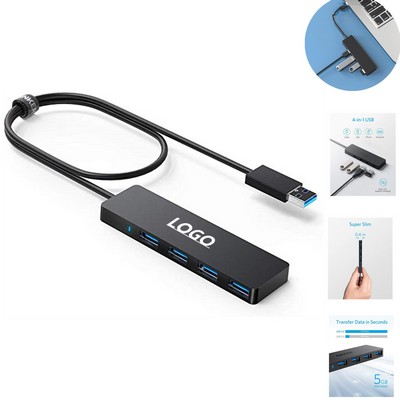 4" 1 Ultra-Slim Data USB C 3.0 Hub