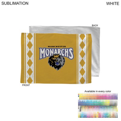 Colored Sublimated Rally, Skate Towels with Jersey stripes, Sublimated Edge to Edge 1 side (12"x18")