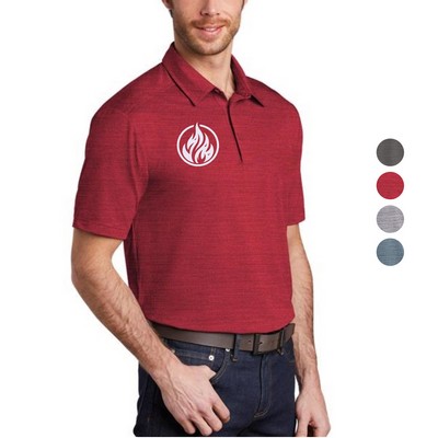 Port Authority Stretch Heather Polo w/ Screen Print 5.2 oz.