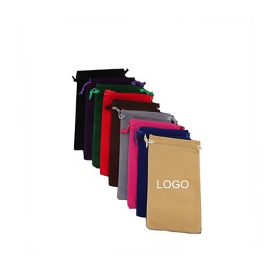1.97 x 3.54" Suede Bag Diamond Bag Jewelry Bag Velvet Bag Drawstring Pouch Gift Bag