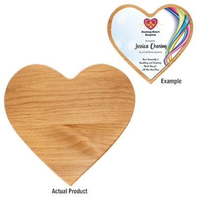 Alder Heart Plaque