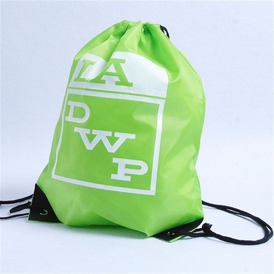 Waterproof Colorful Polyester Drawstring Backpack