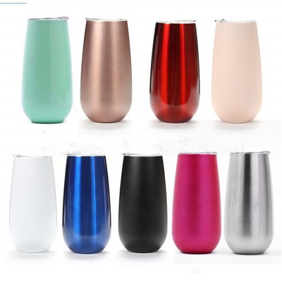 6 oz Egg Shaped Stainless Steel Tumbler
