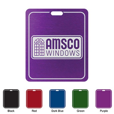 Laser Engraved Rectangle Bag Tags