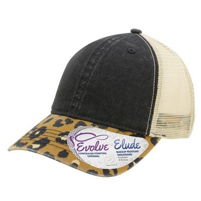 Infinity Her Animal Print Mesh Back Cap (Embroidered)