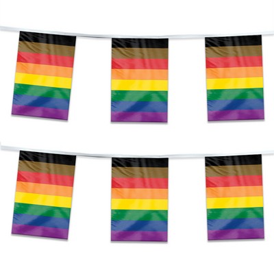 60' 1ply ePoly People of color Pride Streamer
