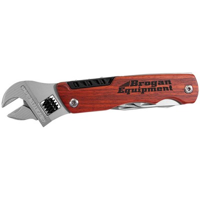 6 1/2" Wrench Multi-Tool with Wood Handle/Bag