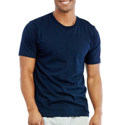 Men's Crew Neck T-Shirts - 3XL, Navy (Case of 10)