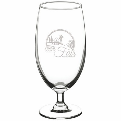 Laser Engraved Acopa 15 oz. Stemmed Pilsner Glass