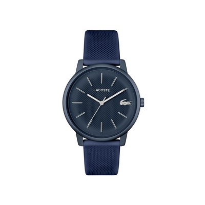 Lacoste™ L.12.12 Move Gents Aluminum Navy Blue Watch w/Silicone Strap