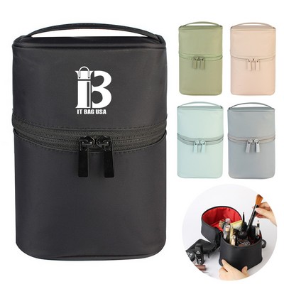 Small Makeup Brush Holder Organizer Bucket Bag