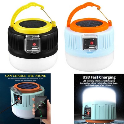 USB Rechargeable LED Camping Phone Charging Light Lamp