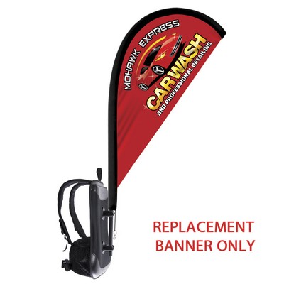 Backpack - Replacement Tear Drop Flag Only-Single Sided