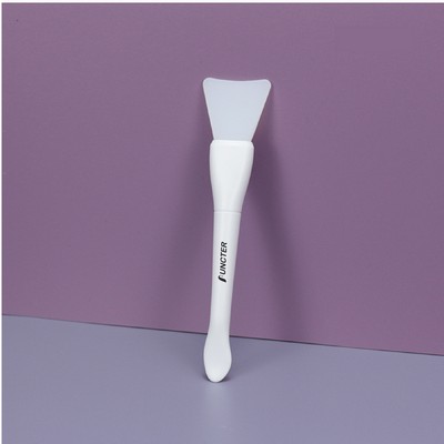 Plastic Handle Silicone Face Mask Shovel-Shaped Brush for Mud, Clay, Mixed Mask Skin Care Tool
