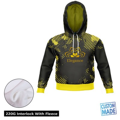 Unisex & Kids' Sublimation 220G Ultra Light Cropped Hoodie