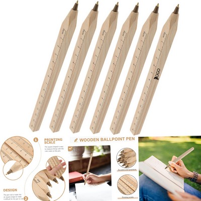Wooden Scale Ballpoint Pen