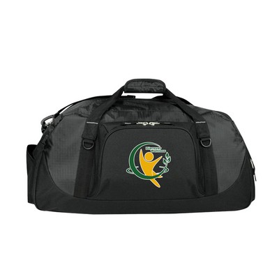 600D polyester Ripstop Piggy Back Duffel Bag with Shoe Storage