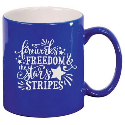 LazerMug 11 Oz. Round Ceramic Coffee Mug