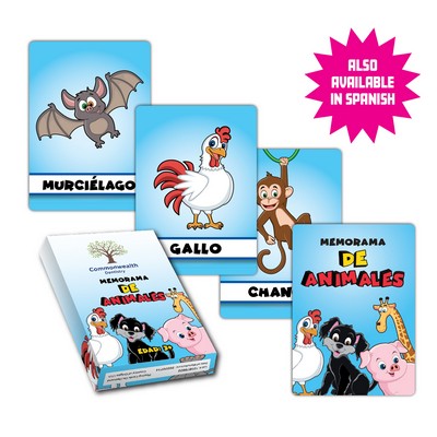 Animal Memory & Matching Game (Spanish)