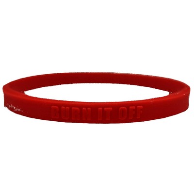 1/4" Embossed Wristbands