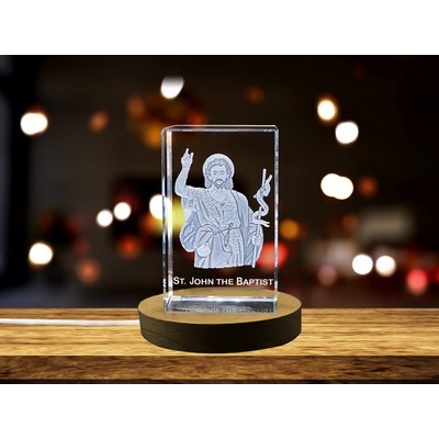 St. John the Baptist Crystal Trophy Award - Divine & Spiritual Symbolism
