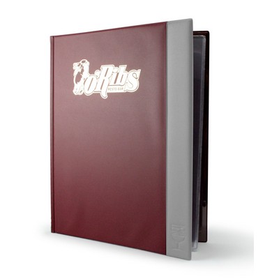 9 1/2" x 11 5/8" Suede Vinyl Letter Size Menu Cover