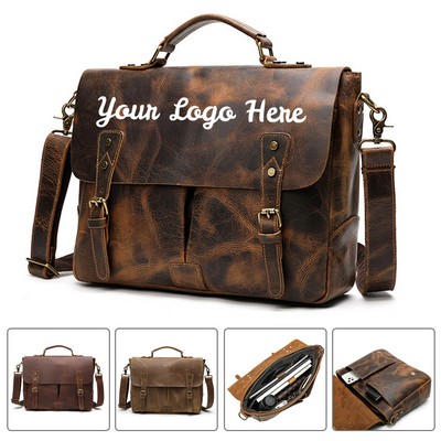 Business Leather Messenger Bag