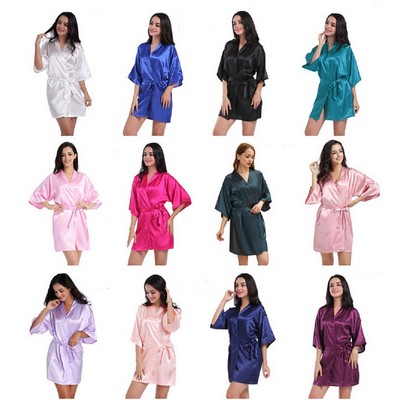 Women Nightgown Satin Pajamas