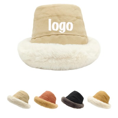 Faux Fur Cloche Hat With Fleece Lining