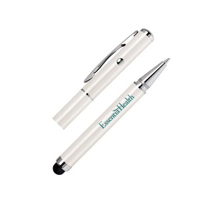 Stylus-380 Brass Ballpoint Pen & Laser Pointer