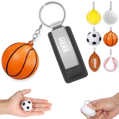 Keychain With Stress Ball