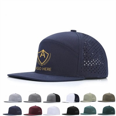 Flat Bill Mesh Back Cap