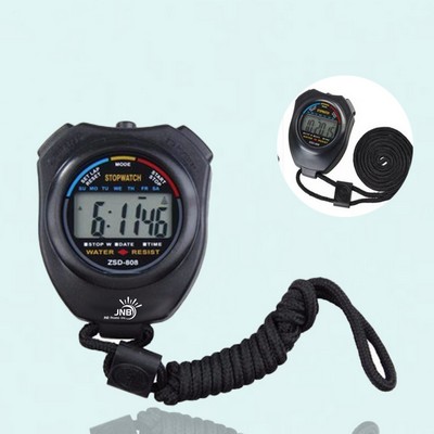 Waterproof Chronograph Stopwatch Timer