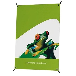 Mini Table Top Spring X Retractable Banner 9.5"x16.5" Single Sided