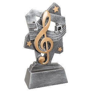Music Triumph Resin Award - 6 1/2"