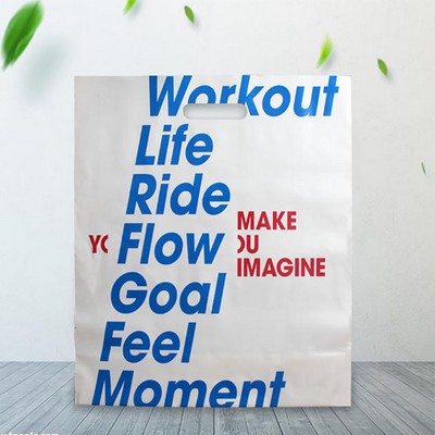 7.9"x11.8" 2.4mil Merchandise Bags W/ Die Cut Handle for Boutique Bag Shopping Clothes Packaging Bag