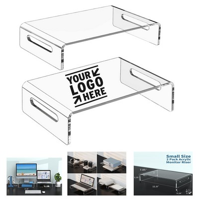 11.8 x 7.85" Acrylic Monitor Stand Riser