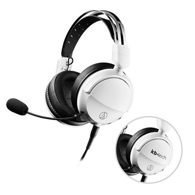 Audio-Technica USB High-Fidelity Closed-Back Gaming Headset - White