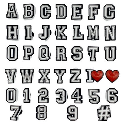Shoe charms-Alphanumeric Series